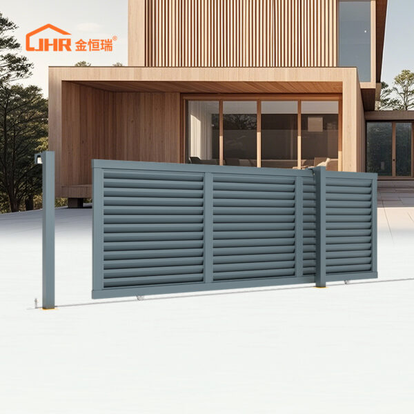 Aluminum Louver Sliding Gate for Privacy - Image 4