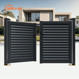 JHR New Product Louvered Style Swing Gates