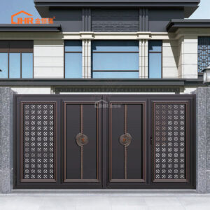 Low Maintenance Aluminum Alloy Swing Gate Rust Proof Long Life