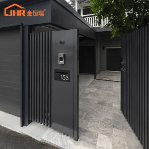 Narrow Profile Aluminum Blade Gate – Space-Saving Design for Walkways & Courtyards